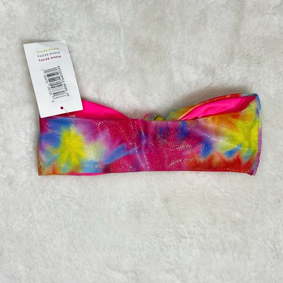 NWT Dippin Daisy’s Tie Dye Daydream Bikini Set High Waist Knot Front - Picture 6 of 10